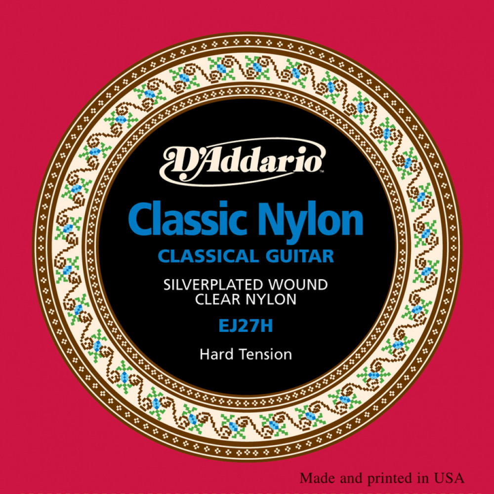 EJ27H CLASSIC Струны для классической гитары нейлоновые Student Hard D`Addario