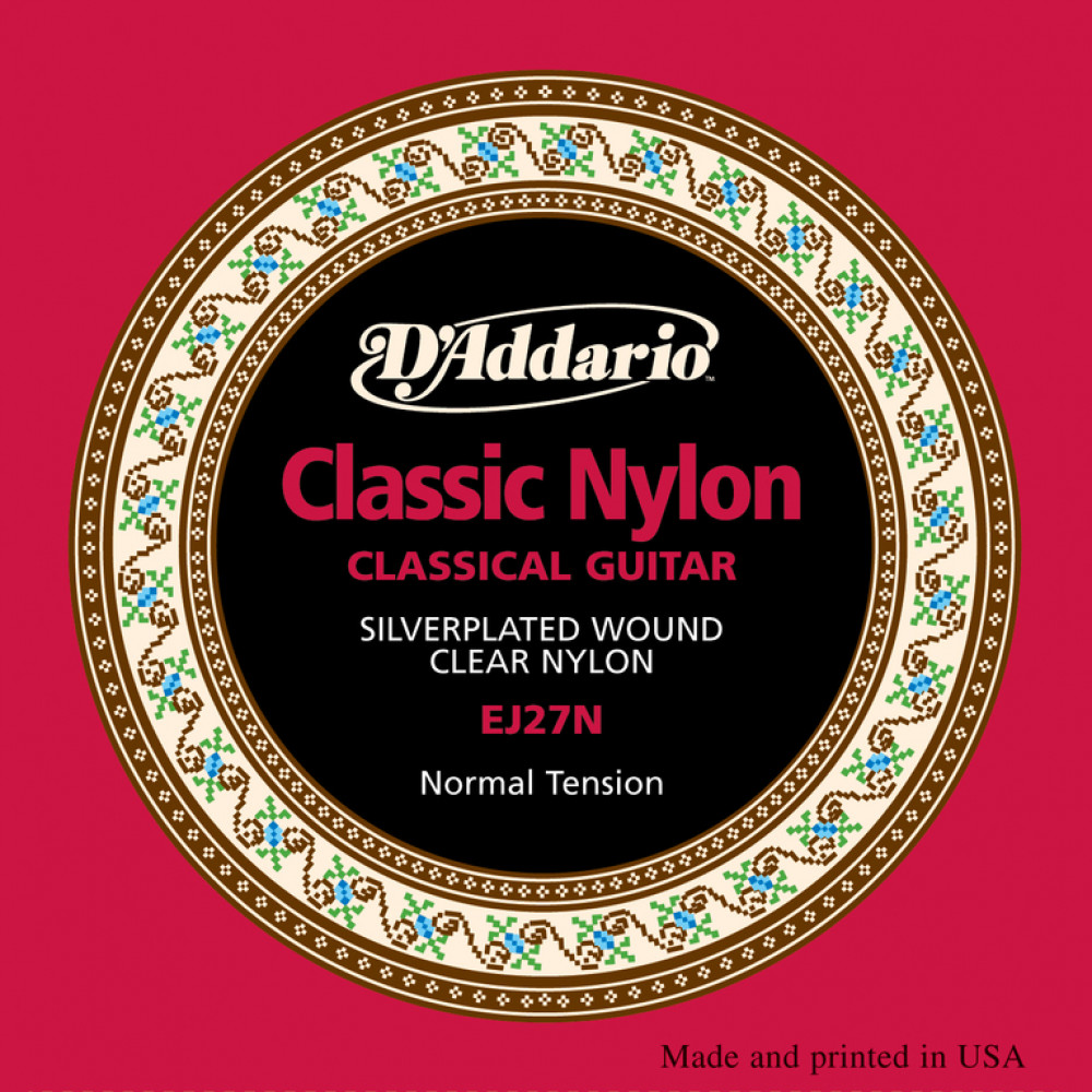 EJ27N CLASSIC Струны для классической гитары нейлоновые Student Normal D`Addario
