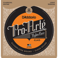 Струны для классической гитары нейлоновые D'Addario EJ43 PRO ARTE, Light