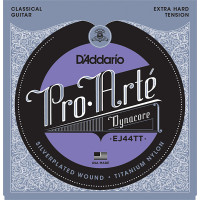 Струны для классической гитары D'Addario EJ44TT ProArte DynaCore, титан, очень сильное натяжение