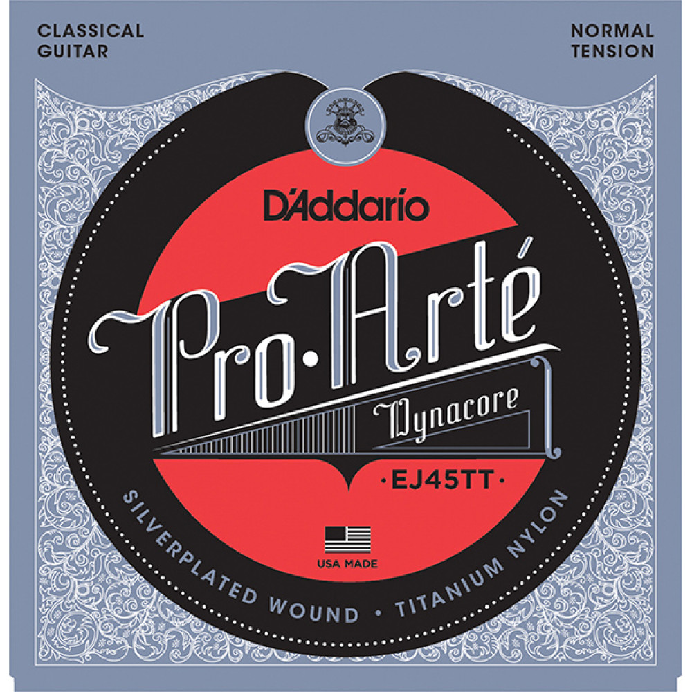 EJ45TT ProArte DynaCore Комплект струн для классической гитары, титан, норм. натяжение, D'Addario