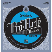 Комплект струн для классической гитары D'Addario EJ46TT ProArte DynaCore, титан, сильное натяжение