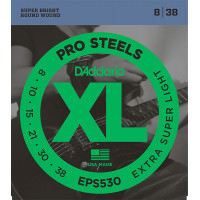 Струны для электрогитары D'Addario EPS530 XL PRO STEEL, Extra-Super Light 8-38