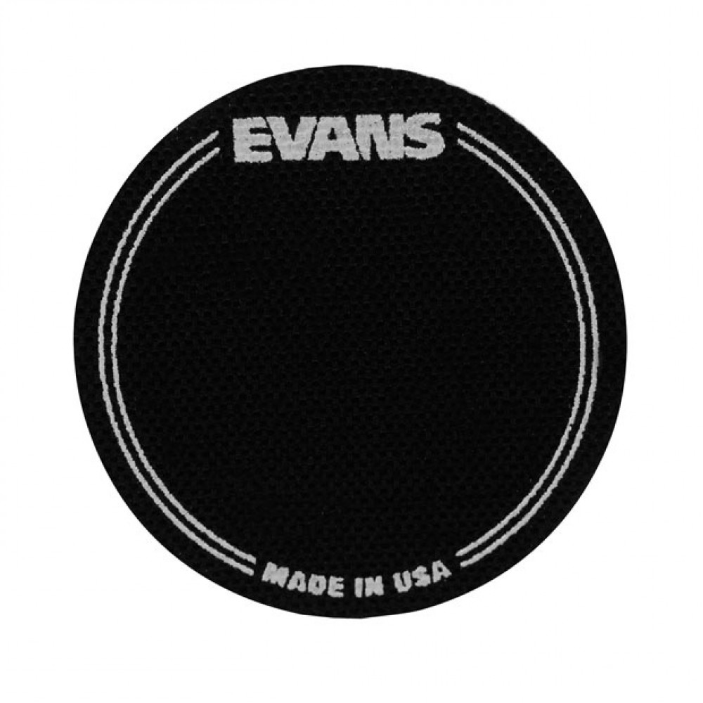 EQPB1 EQ Наклейка на рабочий пластик бас-барабана, черная, одиночная педаль, Evans