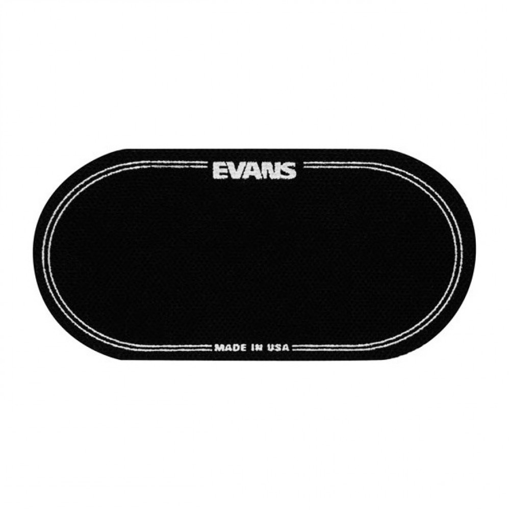 EQPB2 EQ Наклейка на рабочий пластик бас-барабана, черная, двойная педаль, Evans