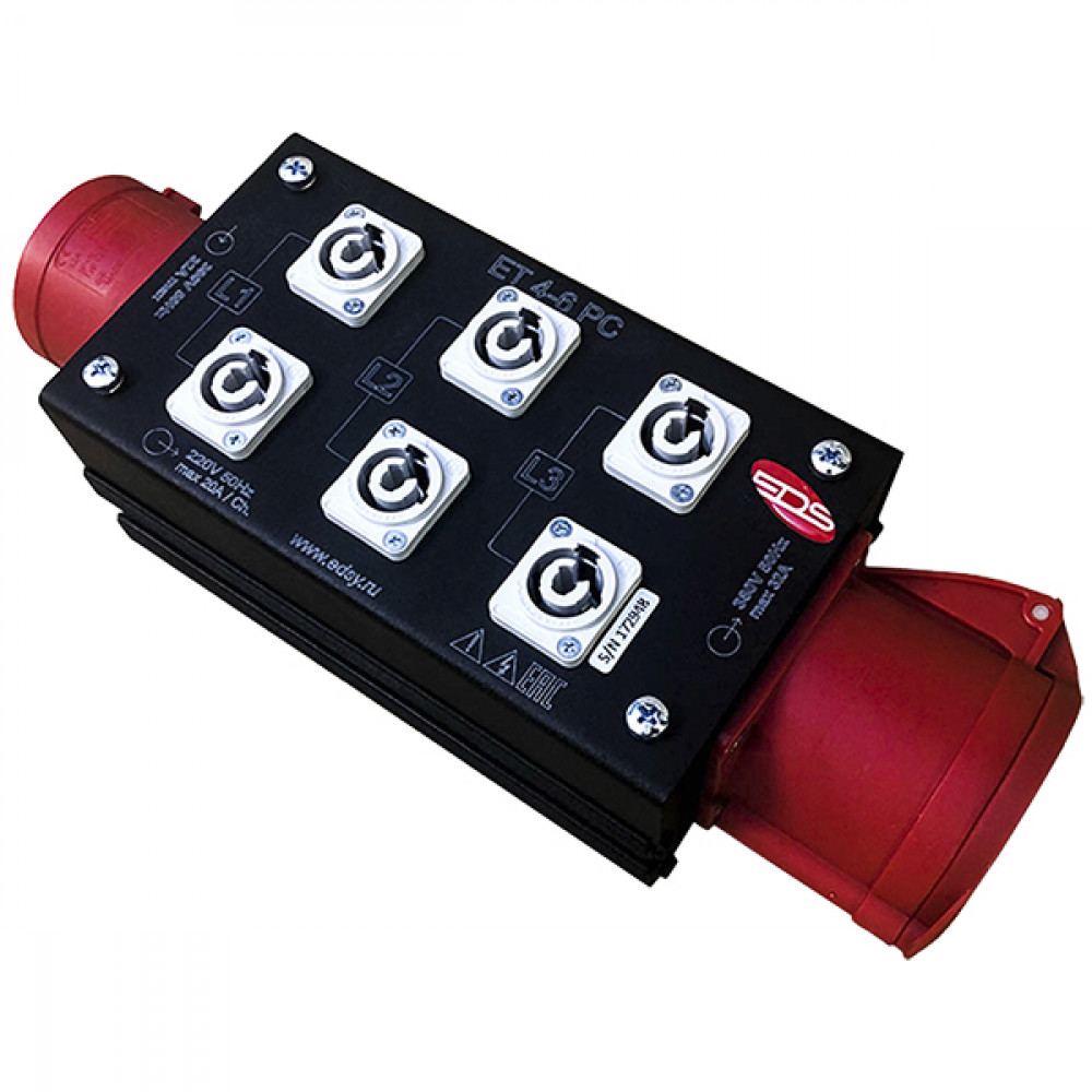 ET4-6PC Дистрибьютор питания, туровый, EDS