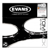 Набор пластика для том барабана Evans ETP-G2CTD-R G2 Coated Rock, 10"/12"/16"