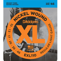 Струны для электрогитары D'Addario EXL110 XL NICKEL WOUND, Regular Light 10-46