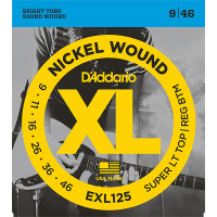 Струны для электрогитары D'Addario EXL125 XL NICKEL WOUND, Super Light Top/Regular Bottom 9-46