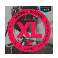 Струны для электрогитары D'Addario EXL157 XL NICKEL WOUND, Baritone-Medium 14-68