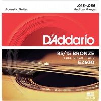 EZ930 AMERICAN BRONZE 85/15 Струны для акустической гитары Medium 13-56 D`Addario