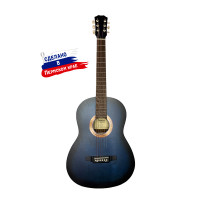 Гитара акустическая Кунгурская Акустика F-Blue, синяя