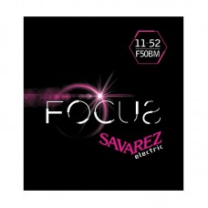 F50BM Focus Комплект струн для электрогитары, сталь, 11-52, Savarez
