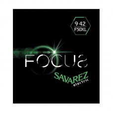 F50XL Focus Комплект струн для электрогитары, сталь, 9-42, Savarez