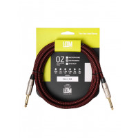 Кабель инструментальный Leem FAS-3(BK/RD), черный/красный, 3м
