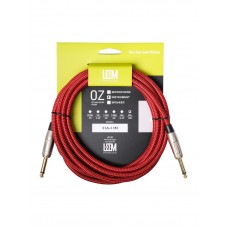 FAS-3(RD/BK) Кабель инструментальный, красный/черный, 3м, Leem