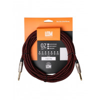 Кабель инструментальный Leem FAS-5(BK/RD), черный/красный, 5м