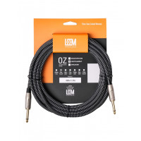 Кабель инструментальный Leem FBS-5(BK/WH), черный/белый, 5м