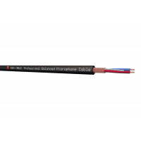 Кабель микрофонный балансный Feby Cable FC250BK-100, черный, 100м