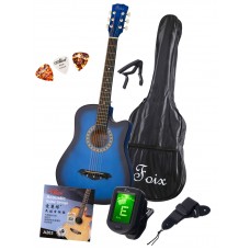 FFG-2038CAP-BL Акустическая гитара+Аксессуары, Foix