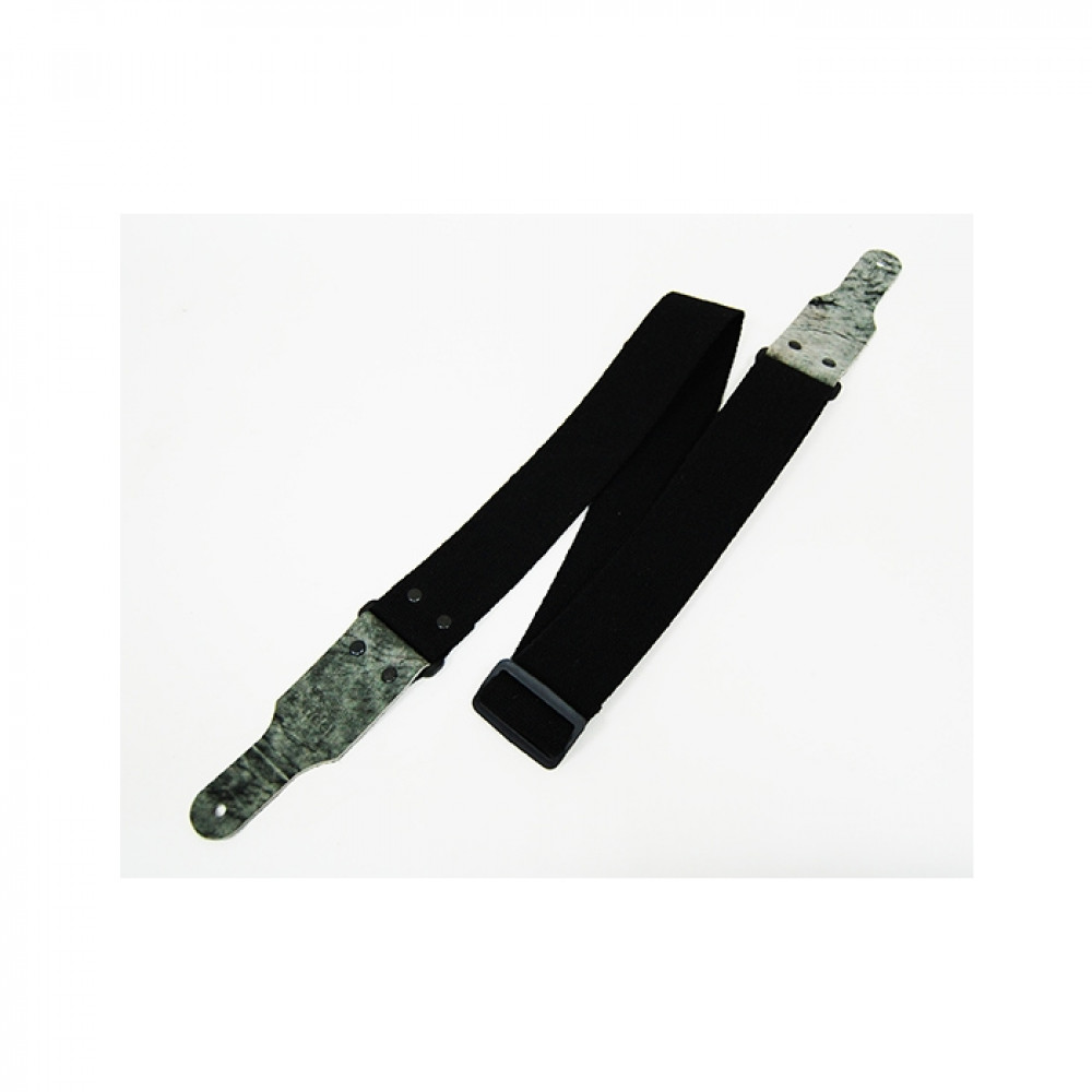FL00014C Cotton Ремень для гитары, хлопок, черный, Fidel