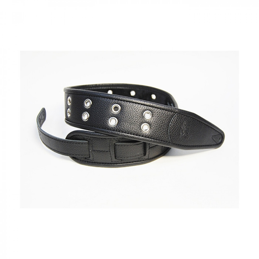 FL7000001CU Leather Custom Ремень для гитары, кожаный, черный, Fidel