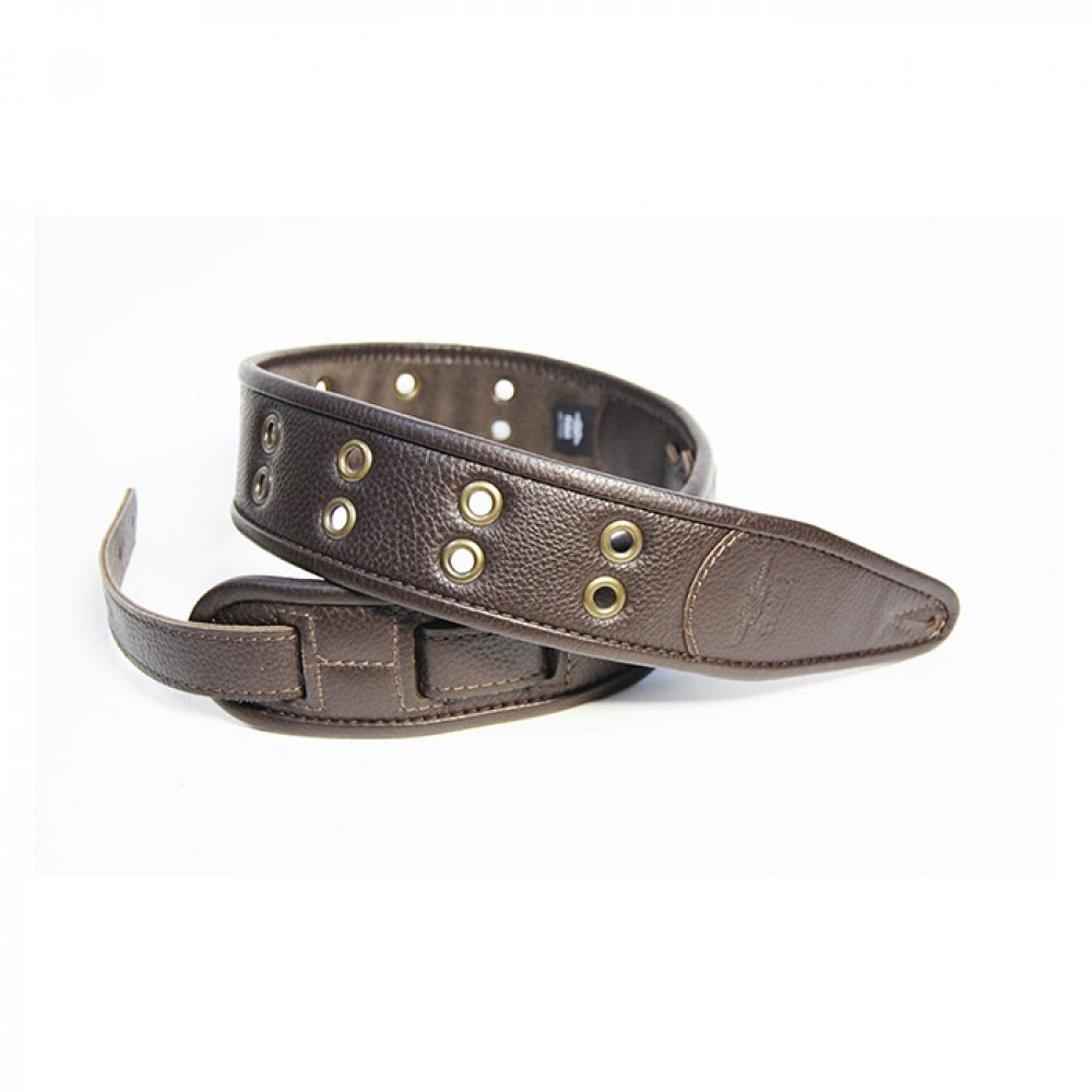 FL7000022CU Leather Custom Ремень для гитары, кожаный, коричневый, Fidel