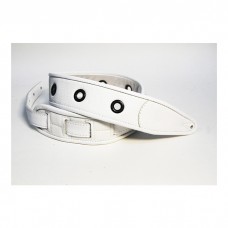 FL7000054CU Leather Custom Ремень для гитары, кожаный, белый, Fidel
