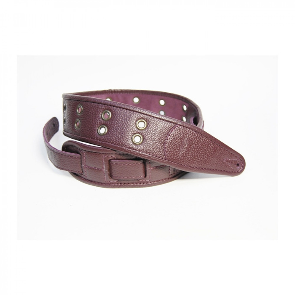 FL7000062CU Leather Custom Ремень для гитары, кожаный, бордовый, Fidel