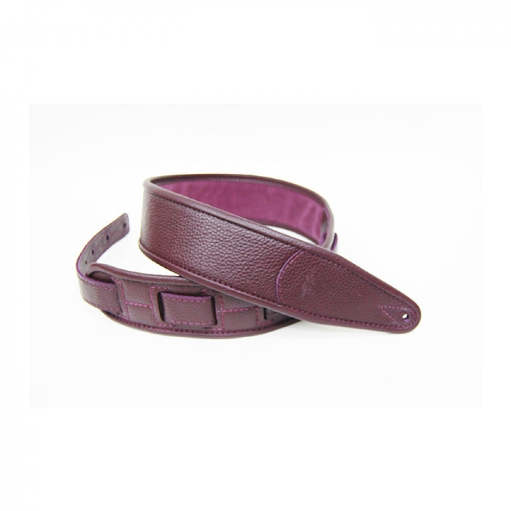 FL700006CU Leather Custom Ремень для гитары, кожаный, бордовый, Fidel