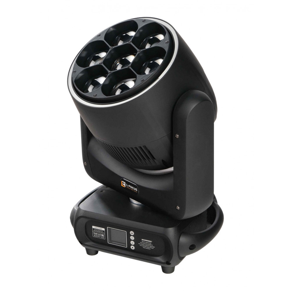 FO-760FN Вращающаяся голова Wash, RGBW, IP20, 7х60Вт, LFocus