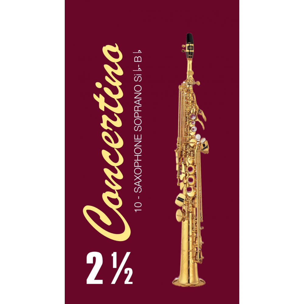 FR22SO04 Concertino Трости для саксофона сопрано No 2,5 (10шт), FedotovReeds
