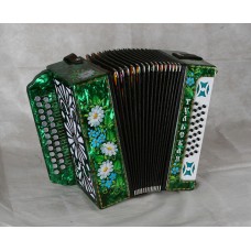 G-21-BK Гармонь Тульская-301М 25х25-III с двумя ремнями, черная, Тульская гармонь