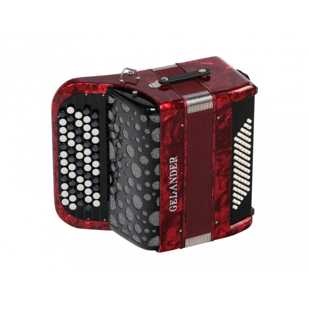 GH5060-RED Кнопочный аккордеон 62/60, красный, Gelander