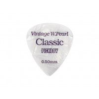 GP-14/05 Celluloid Vintage Classic White Pearl Медиаторы 50шт, толщина 0.50мм, Pickboy