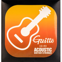Комплект струн для акустической гитары Guitto GSA-012, 12-53