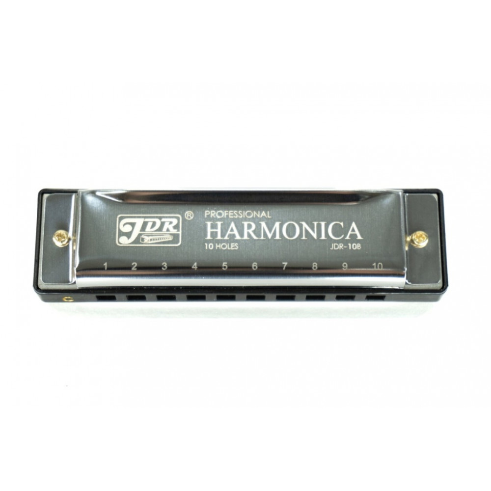 H1005 Губная гармошка, тональность С, серебряная, JDR