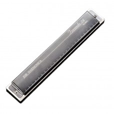 H2401GY Губная гармошка, тональность С, тремоло, серая, JDR