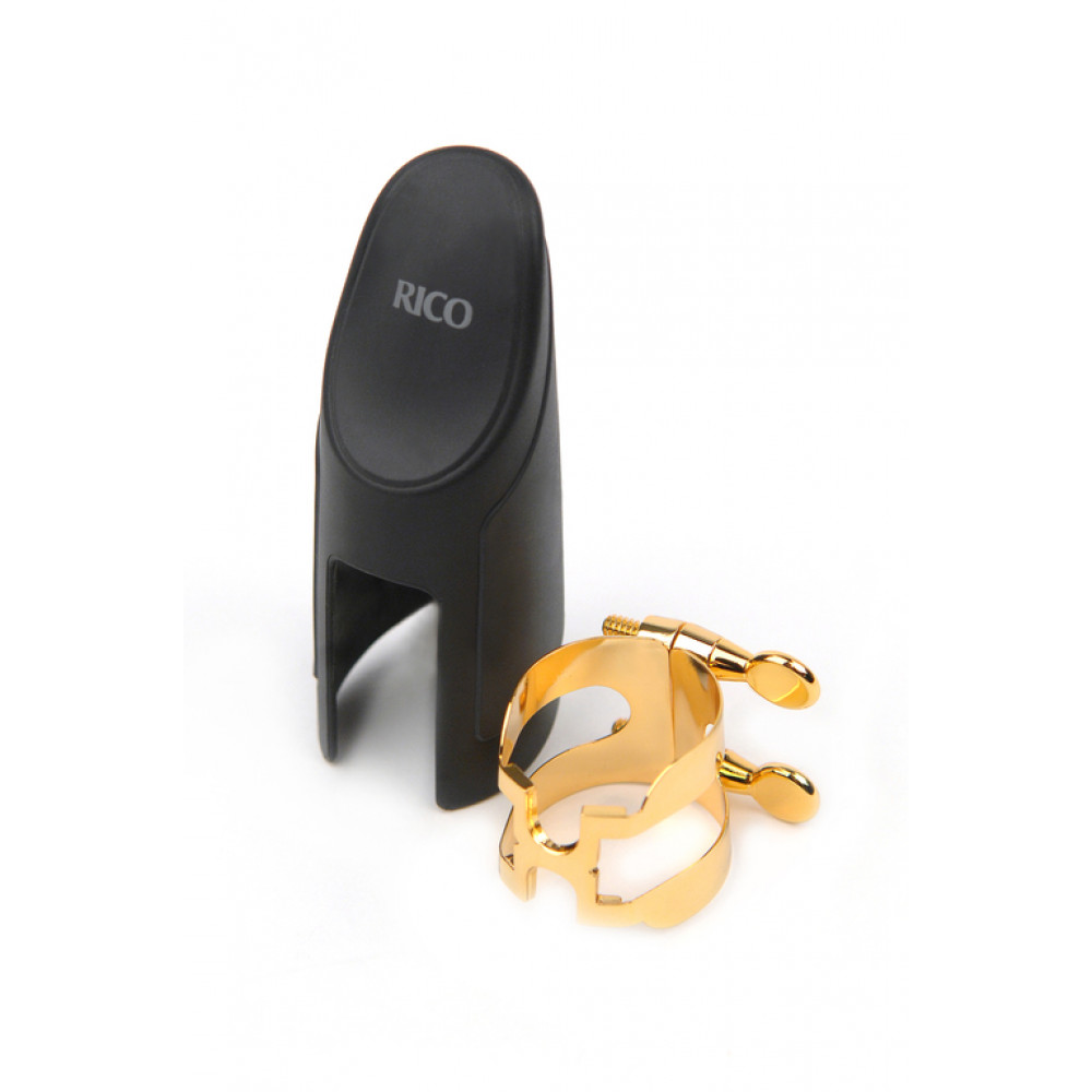 HAS1G H-Ligature Лигатура с колпачком для саксофона альт, позолоченная, Rico