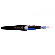 HC315BK-100 Кабель гибридный акустический, черный, 100м, Feby Сable