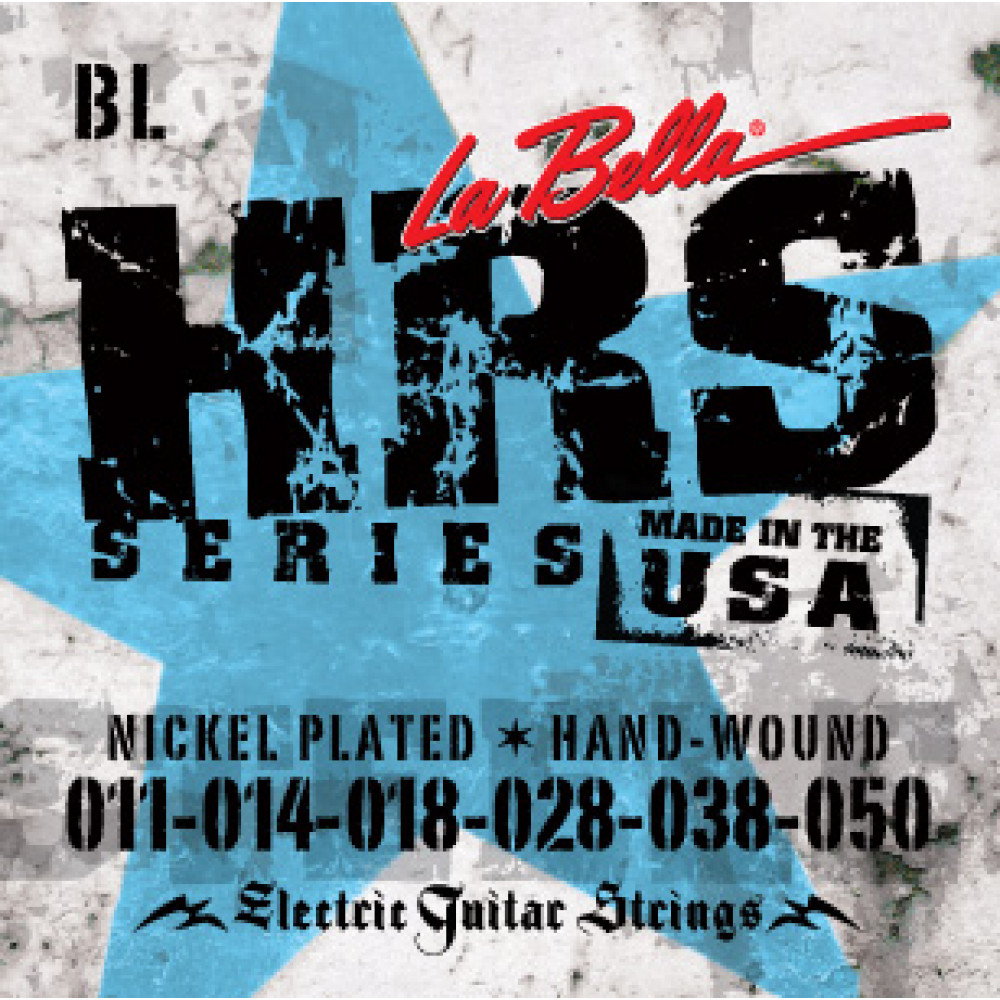 HRS-BL HRS Комплект струн для электрогитары, никелированные, 11-50, La Bella