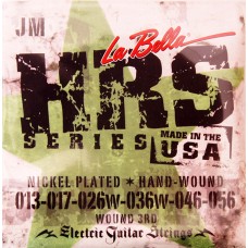HRS-JM HRS Комплект струн для электрогитары, никелированные, 13-56, La Bella