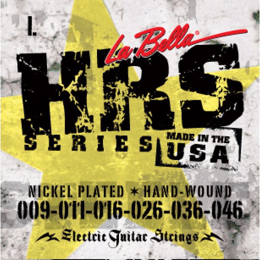 HRS-L HRS Комплект струн для электрогитары, никелированные, 9-46, La Bella