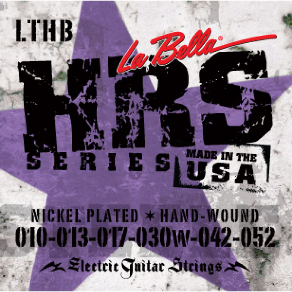 HRS-LTHB HRS Комплект струн для электрогитары, никелированные, 10-52, La Bella