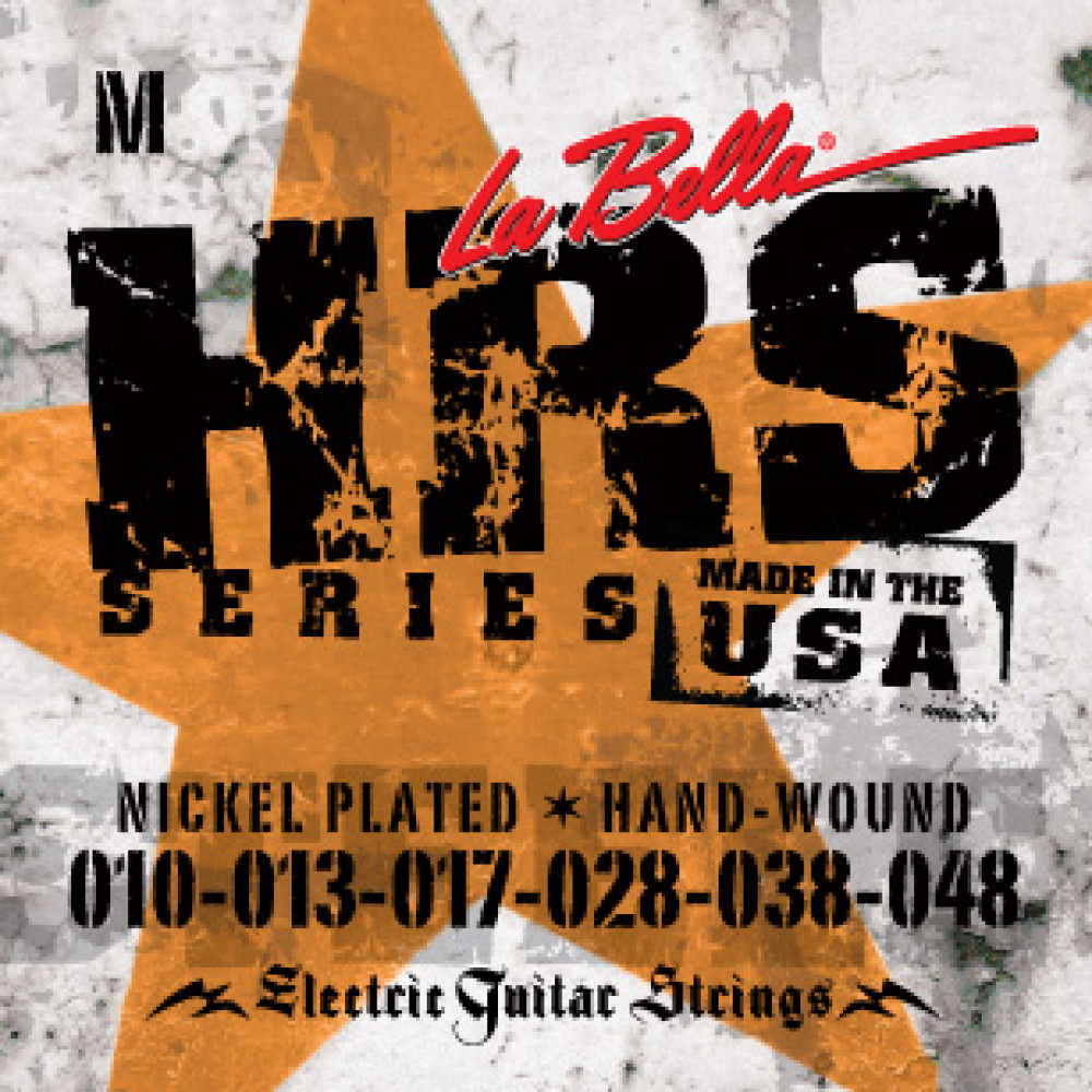 HRS-M HRS Комплект струн для электрогитары, никелированные, 10-48, La Bella