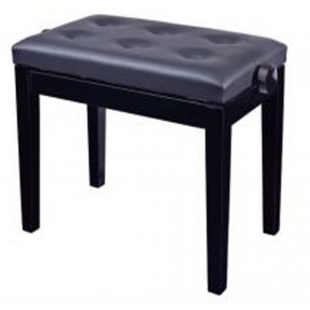 HY-DX15-GLOSS-BLACK Банкетка, черный/черный, искусственная кожа, Rin