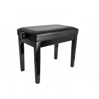 Банкетка Rin HY-PJ024-GLOSS-BLACK, черная, искусственная кожа