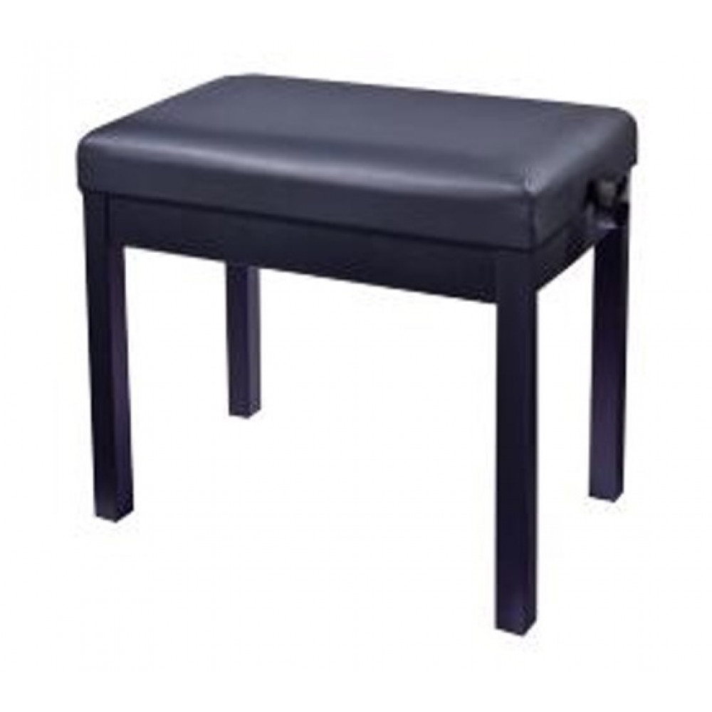 HY-TM20-SATIN-BLACK Банкетка, матовый черный, искусственная кожа, Rin
