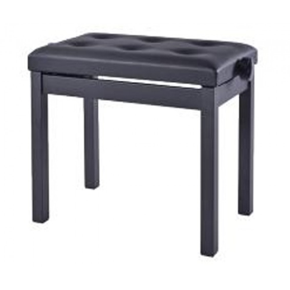 HY-TM21-SATIN-BLACK Банкетка, матовый черный, искусственная кожа, Rin