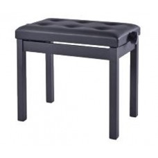 HY-TM21-SATIN-BLACK Банкетка, матовый черный, искусственная кожа, Rin